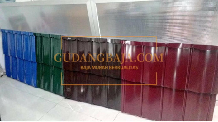 genteng metal warna